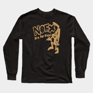 90s nofx are for kids brown Long Sleeve T-Shirt